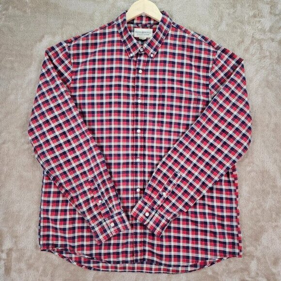 Denim & Supply Ralph Lauren Shirt Red Blue White Purple Plaid Mens Size XXL 2XL - Picture 2 of 12